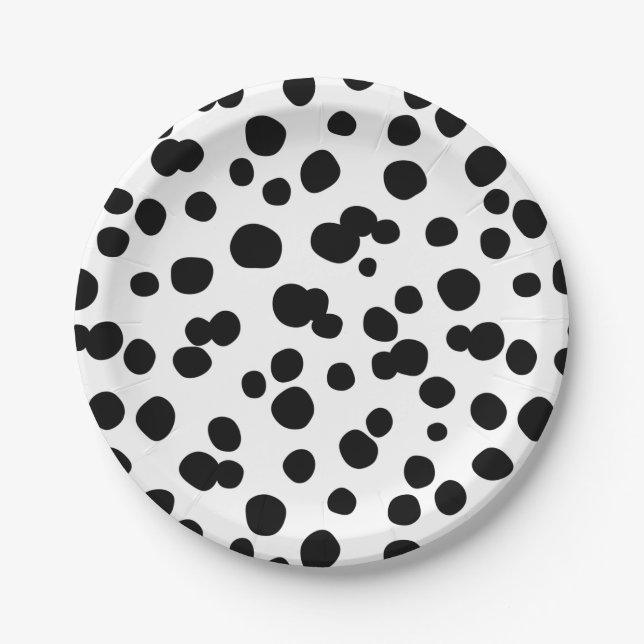Cartoon Animal Texture Paper Plate (Front)