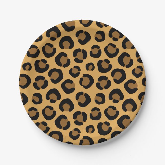 Cartoon Animal Texture Paper Plate (Front)