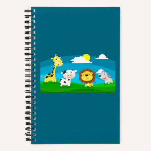 Cartoon animals       notebook