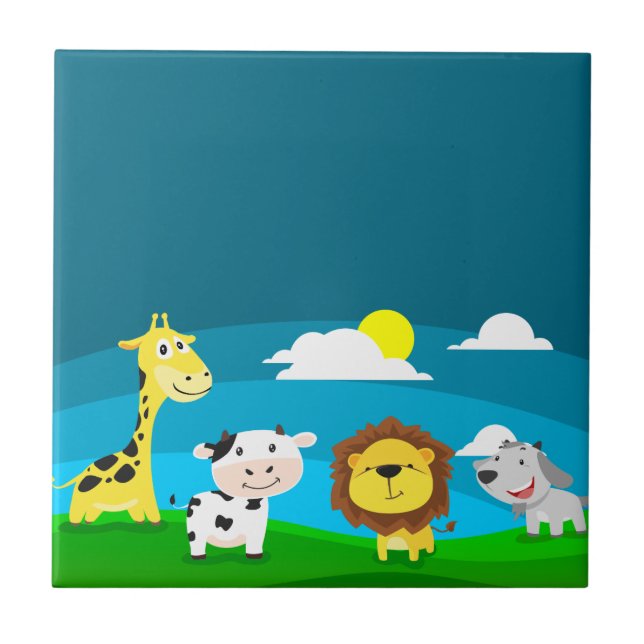 Cartoon animals            tile (Front)