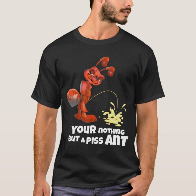 Cartoon ant peeing T-Shirt (Front)
