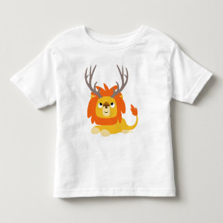 Cartoon Antlered Lion children T-shirt