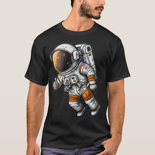 Cartoon Astronaut T-Shirt (Front)