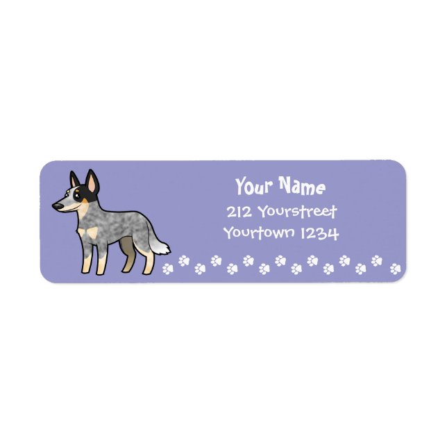 Cartoon Australian Cattle Dog / Kelpie (Front)
