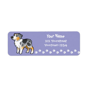 Cartoon Australian Shepherd
