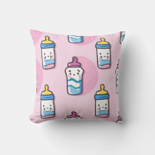 cartoon baby bottle fun nursery decoration cushion
