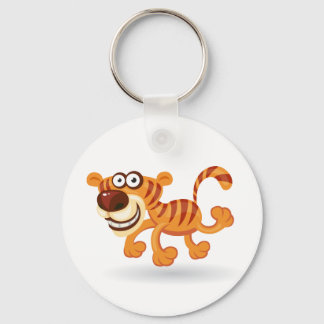 Cartoon baby tiger key ring