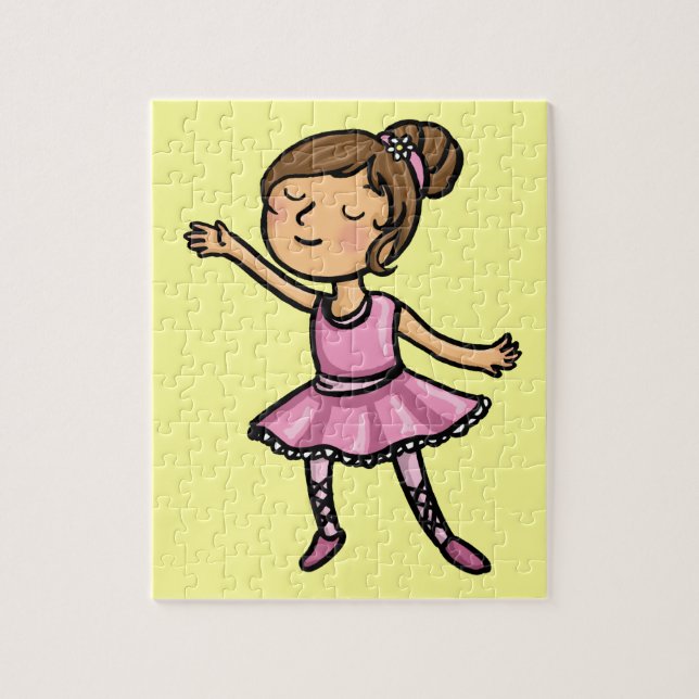 Cartoon Ballet Dancer Jigsaw Puzzle (Vertical)