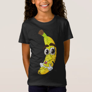 Cartoon Banana Fruit Lover Healthy Food Vegetarian T-Shirt