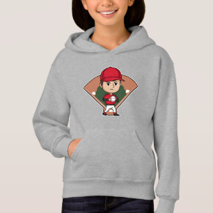 Cartoon Baseball Player Pitcher