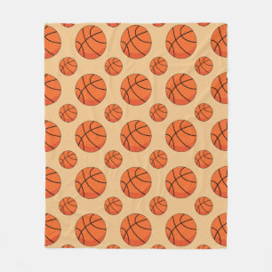Cartoon Basketball Ball Fleece Blanket
