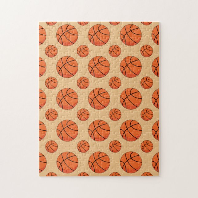 Cartoon Basketball Ball Jigsaw Puzzle (Vertical)