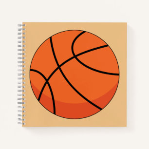 Cartoon Basketball Ball Notebook