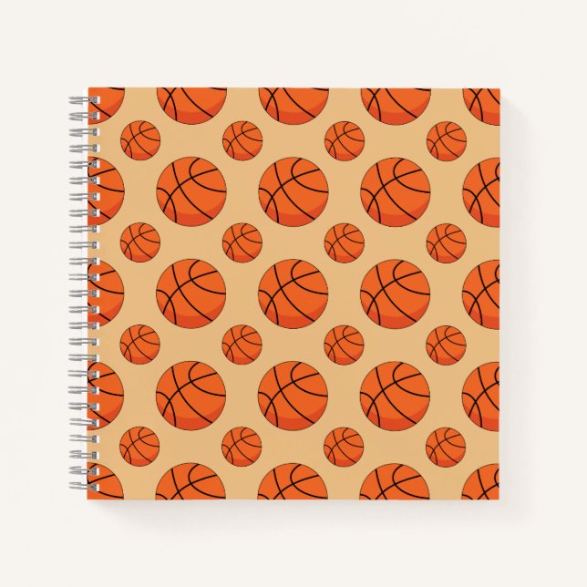 Cartoon Basketball Ball Notebook (Front)