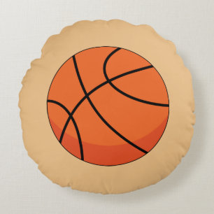 Cartoon Basketball Ball Round Cushion