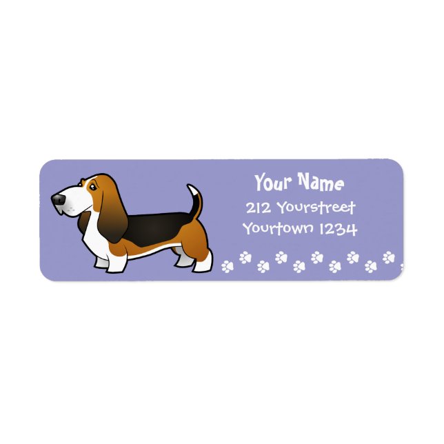 Cartoon Basset Hound (Front)