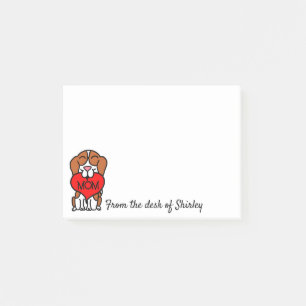 Cartoon Beagle Heart Mum Post-it Notes