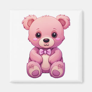 Cartoon bear illustration magnet