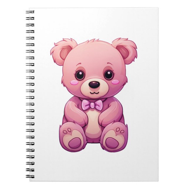Cartoon bear illustration notebook (Front)