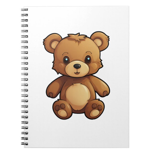 Cartoon bear illustration notebook (Front)