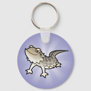 Cartoon Bearded Dragon / Rankin Dragon Key Ring
