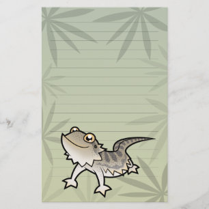 Cartoon Bearded Dragon / Rankin Dragon Stationery