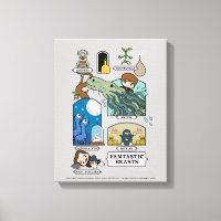 Cartoon Beasts In Habitats