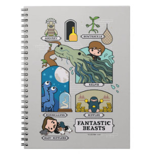 Cartoon Beasts In Habitats Notebook
