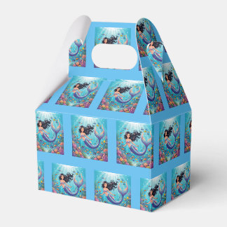 Cartoon Beautiful Mermaid under the Sea Favour Box