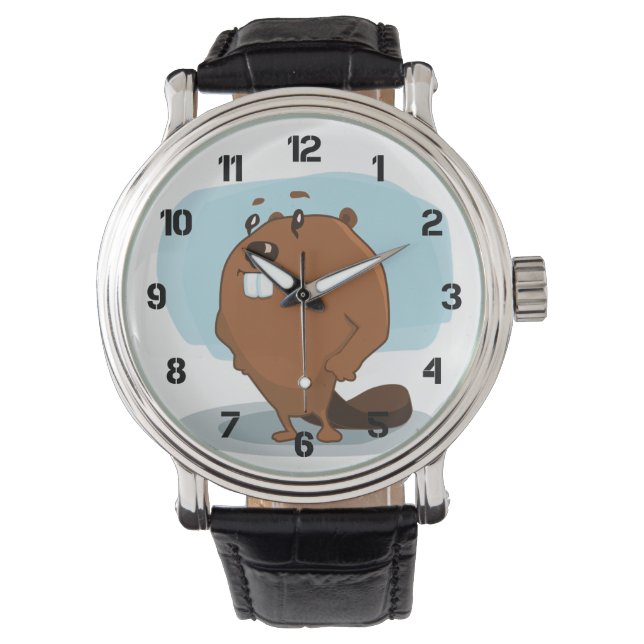 Cartoon Beaver Watch (Front)