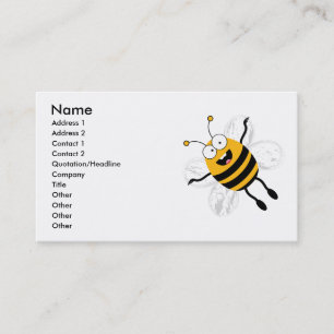 Cartoon Bee Business Card