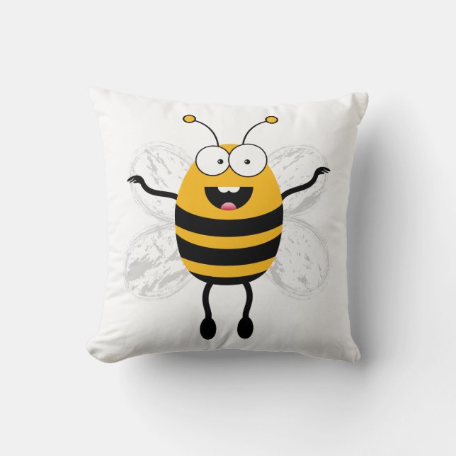 Cartoon Bee Cushion (Front)