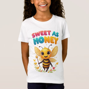 🐝 Cartoon Bee Cute Everyday Kids Wear 🐝 T-Shirt