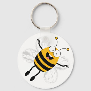 Cartoon Bee Key Ring
