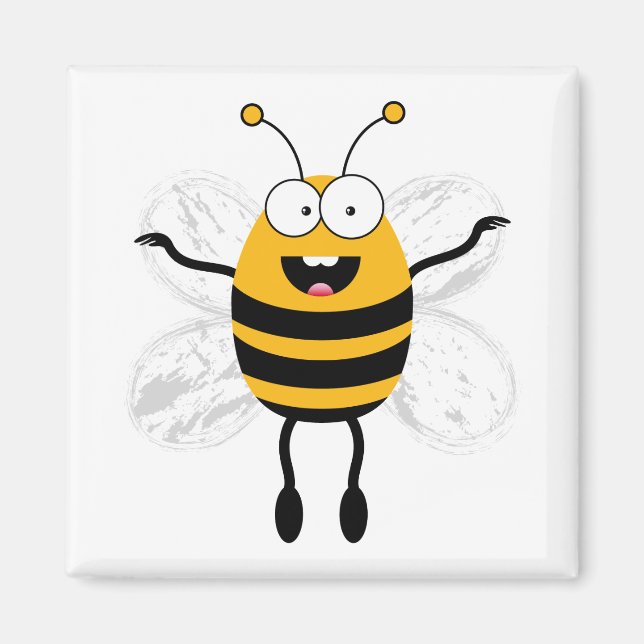 Cartoon Bee Magnet (Front)