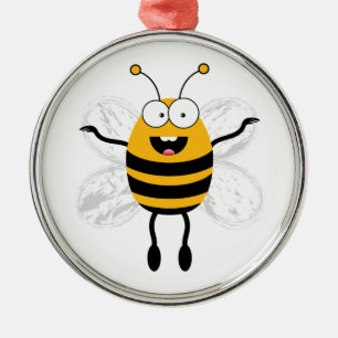 Cartoon Bee Metal Tree Decoration