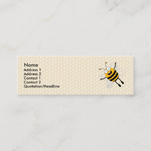Cartoon Bee Mini Business Card
