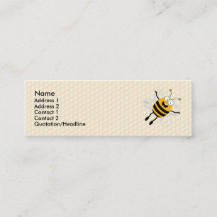 Cartoon Bee Mini Business Card