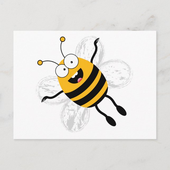 Cartoon Bee Postcard (Front)