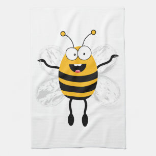 Cartoon Bee Tea Towel