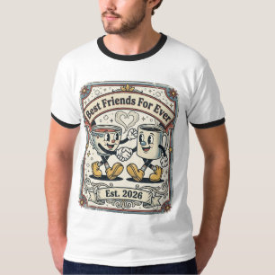 Cartoon best friends for ever T-Shirt