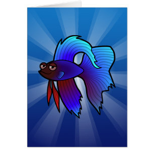 Cartoon Betta Fish / Siamese Fighting Fish