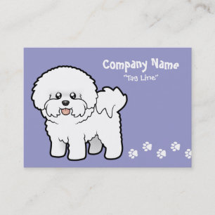 Cartoon Bichon Frise Business Card