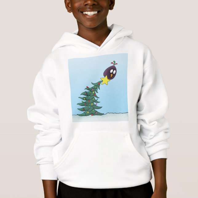 Cartoon Bird Christmas Tree Star (Front)