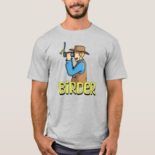 Cartoon Birder T-Shirt
