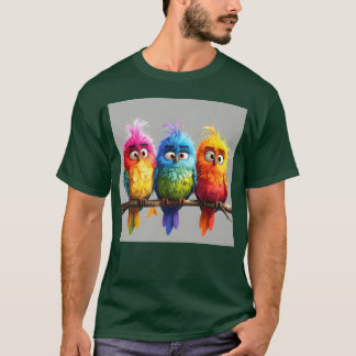 Cartoon Birds 2 family T-Shirt