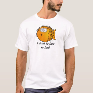 Cartoon blowfish t shirts. T-Shirt