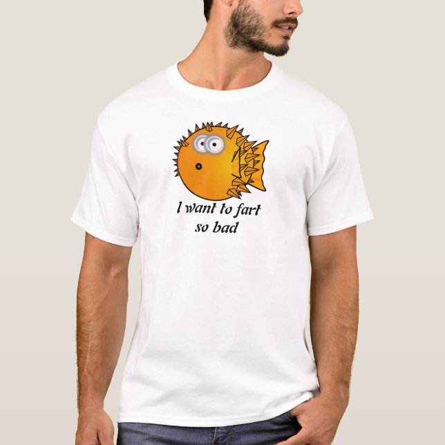 Cartoon blowfish t shirts. T-Shirt (Front)