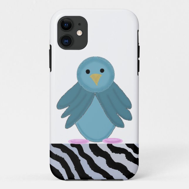 Cartoon Blue Bird Case-Mate iPhone Case (Back)