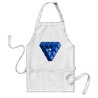 Cartoon Blue Black Toy Blocks Triangle Vector Art